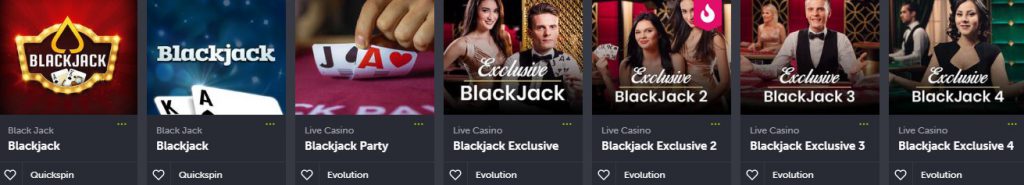 ComeOn Live Blackjack