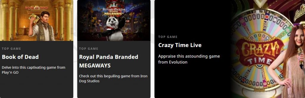 Royal Panda Casino Games