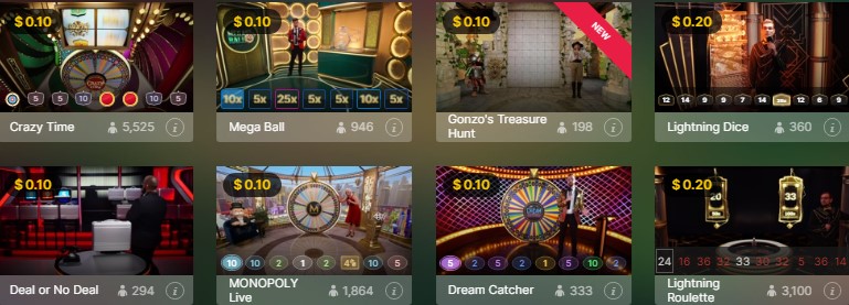 All Slots Casino Live Game Shows