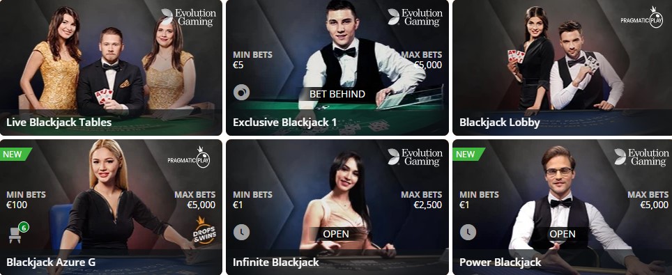 Betsson Live Blackjack