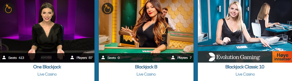Yeti Casino Live Blackjack