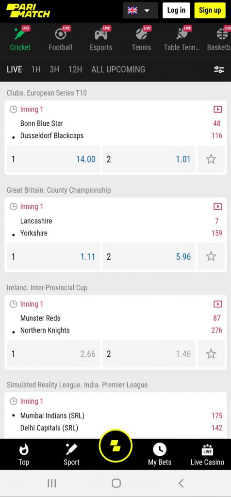 parimatch app sportsbook