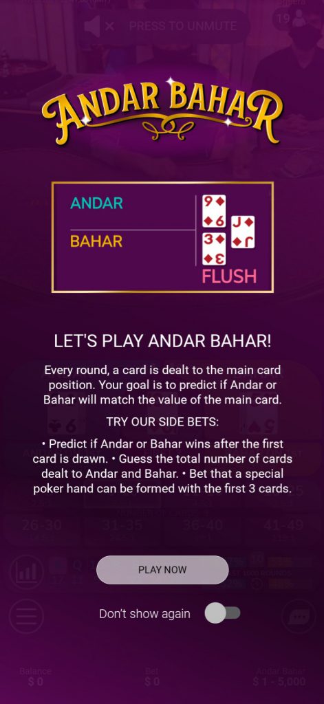 888 Casino app Andar Bahar