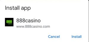 888 Casino app download for free
