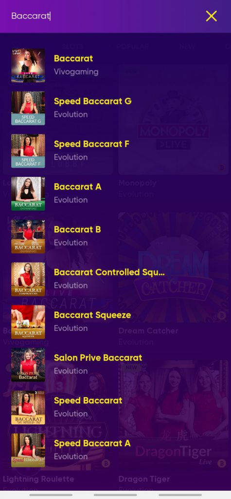 Bao casino app Baccarat