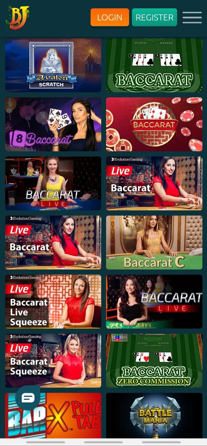 BetJungle app Baccarat