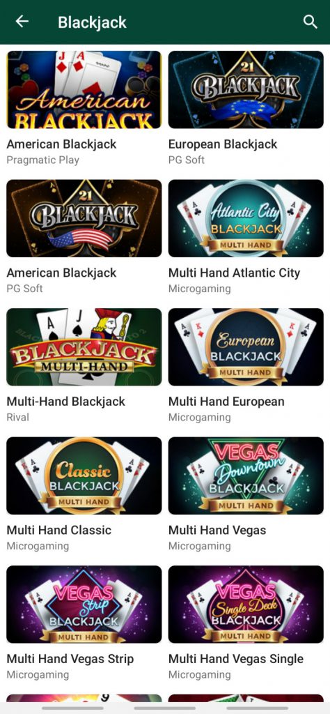 Betwinner app Blackjack