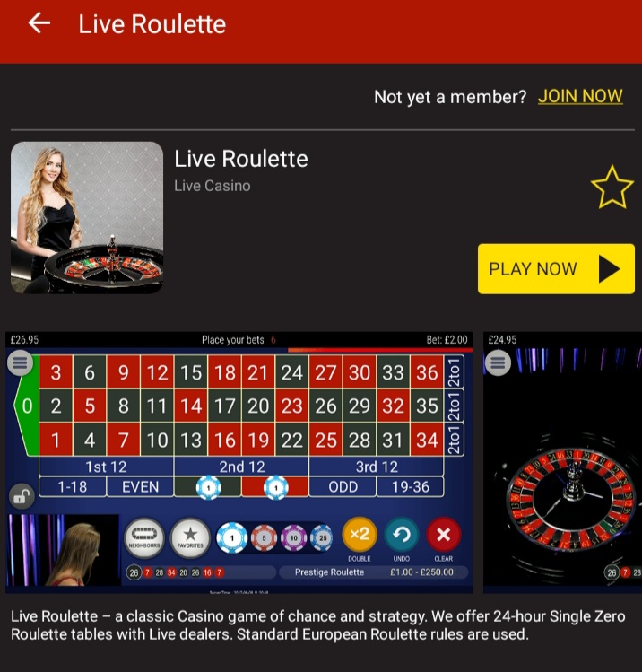 Dafabet app roulette