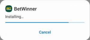 Installation of Betwinner app