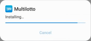Installation of Multilotto app
