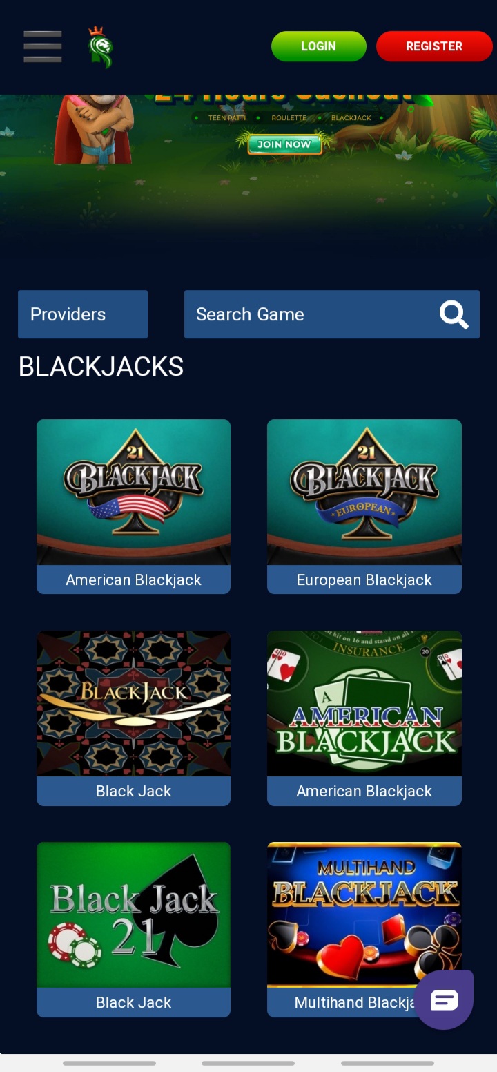 JungleRaja app Blackjack