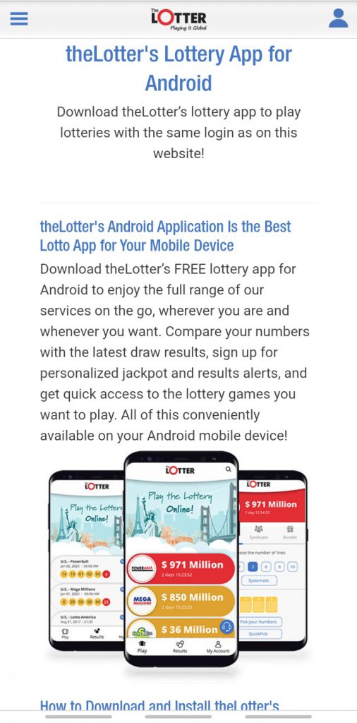 TheLotter app download