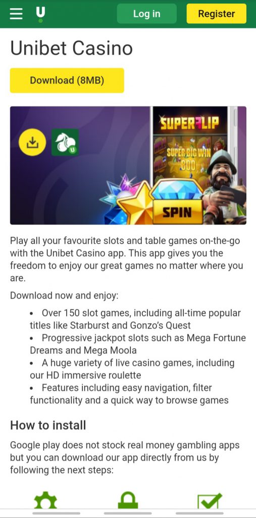 Unibet app download for android